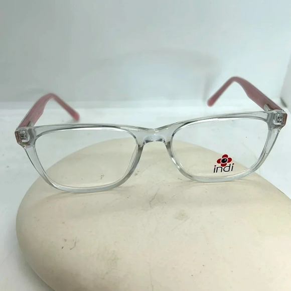 Indi Kids Glasses. Frames KG20236 49-16-135. 4916 Crystal NWT